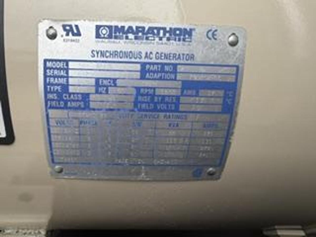 Used 60 KW DIESEL GENERATOR KATOLIGHT 120/240V RE-CONNECTABLE SOUND ENCLOSED 285 HRS