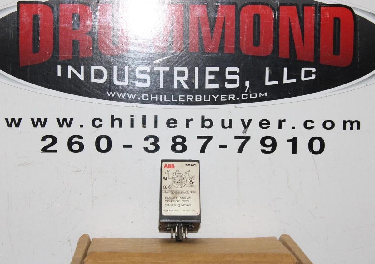 Used ABB SSAC 3-PHASE VOLTAGE MONITOR PLMU11 240/480 VAC 10 AMP **WARRANTY**
