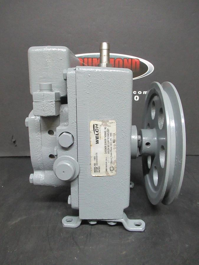 Used WELCH DUOSEAL VACUUM PUMP 1400 BELT DRIVE *NO RATINGS* **WARRANTY INCLUDED**