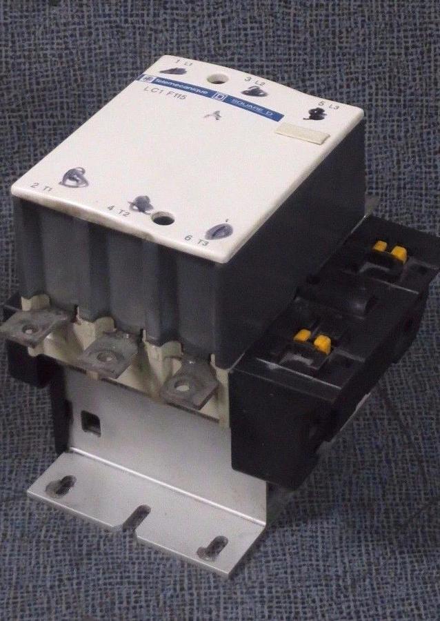 Used TELEMECANIQUE SQUARE D CONTACTOR LC1F115 175 AMP 600 VAC 100 HP WITH 110V COIL