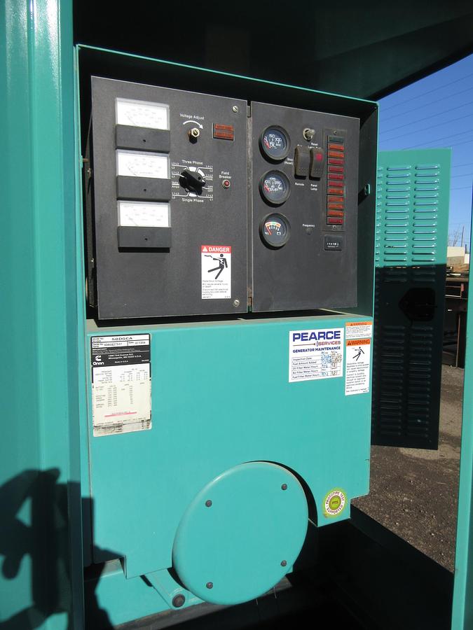 Used 50 KW DIESEL GENERATOR CUMMINS 120/240V B3.9-G4 ENCLOSED RECONNECTABLE VIDEO