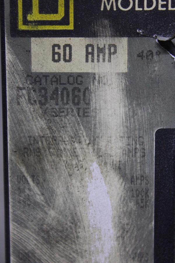 Used SQUARE D POWERPACT I-LINE CIRCUIT BREAKER PJA36120 1200 AMP 600 VAC 3-POLE
