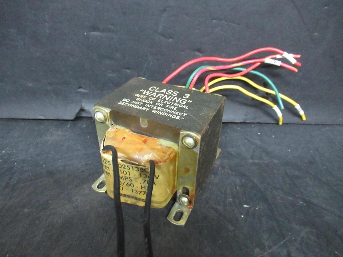 Used YORK 025-025135C TRANSFORMER PRI: 101-136 VOLT 0.78 AMP SEC: 12-18 VOLT