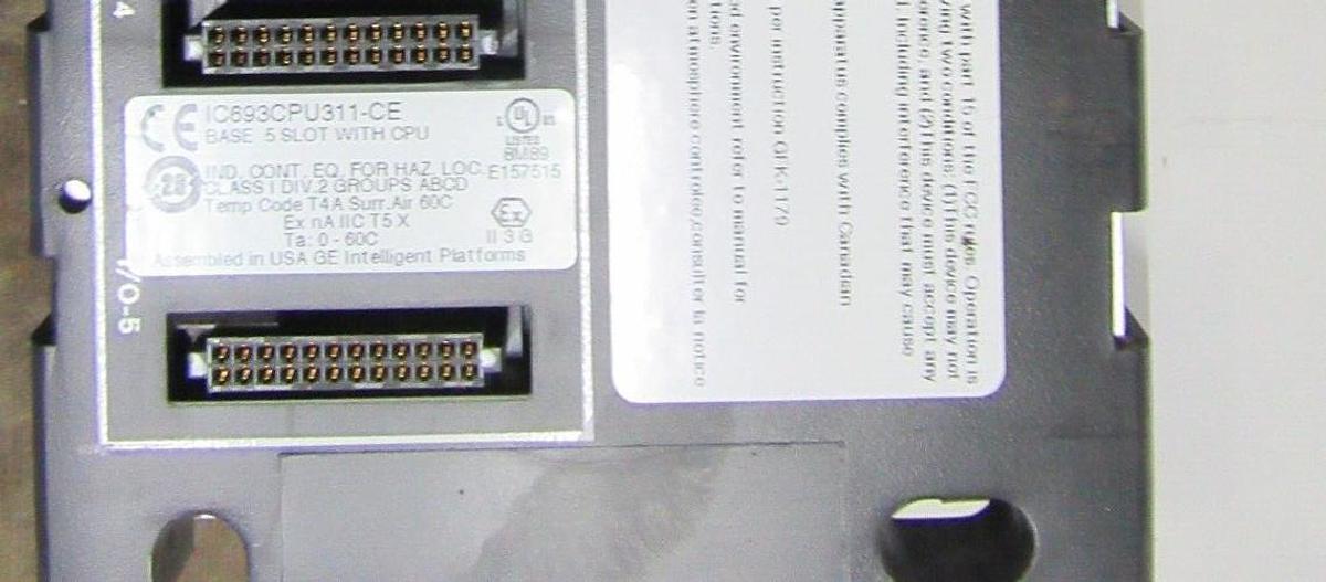 Used GE FANUC POWER SUPPLY MODULE AND 5-SLOT BASE IC693PWR331A IC693CPU311-CE