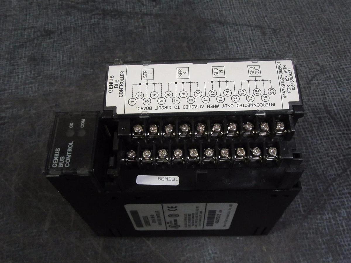 Used GE FANUC 90-30 GENIUS BUS CONTROLLER MODEL: IC693BEM331K *NO FLAWS*