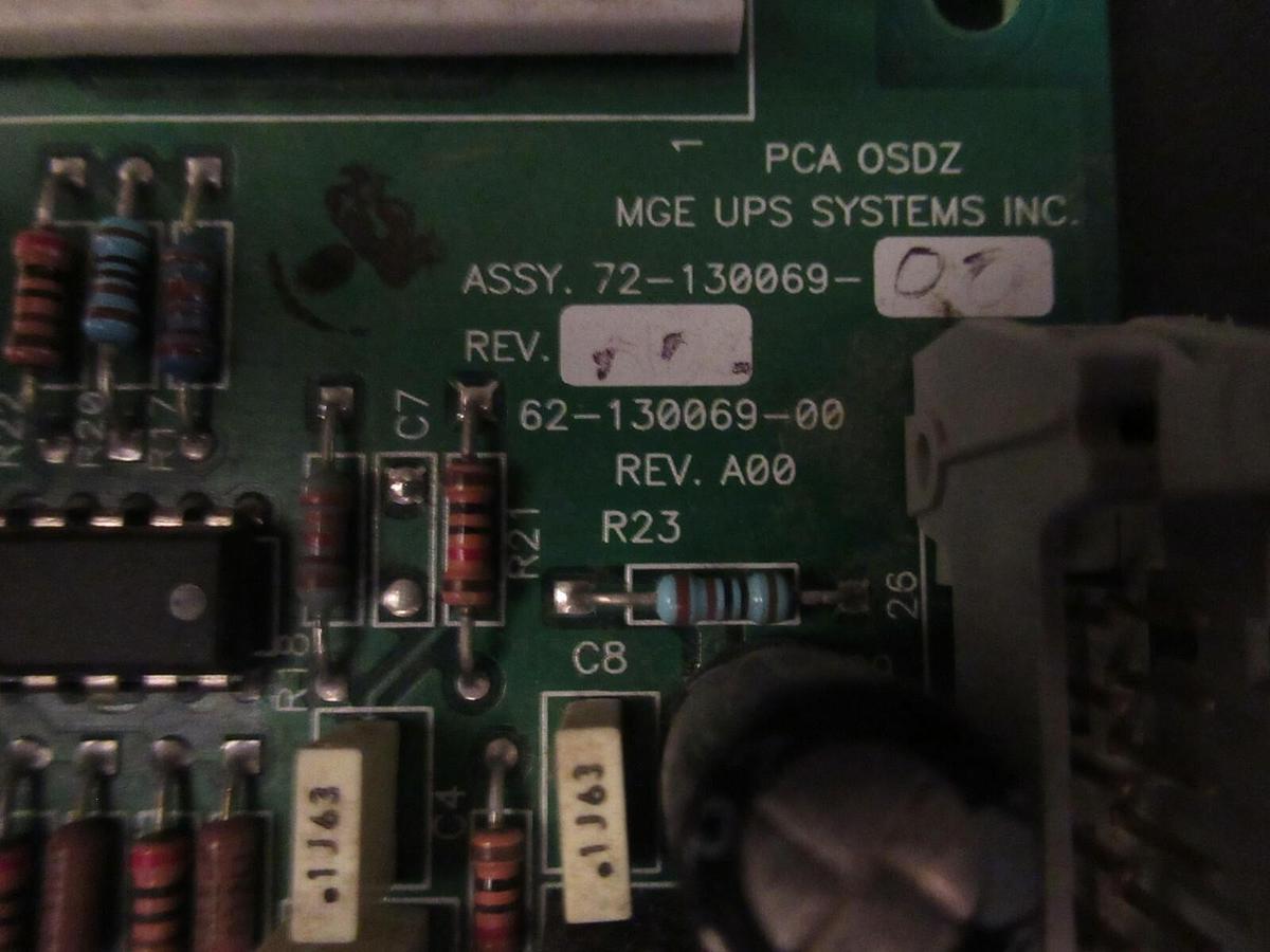 Used MGE PCA OSDZ CIRCUIT BOARD 72-130069-00 62-130069-00 REV. A00 *WARRANTY*
