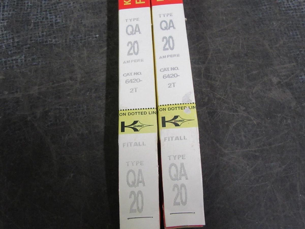 Used KEARNEY FUSE LINKS TYPE QA SURPLUS NIB 20A 6420-2T