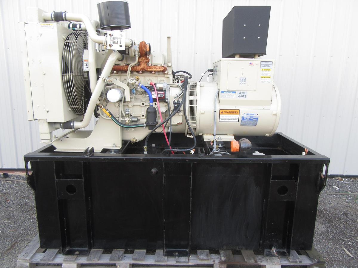 Used 60 KW DIESEL GENERATOR KATOLIGHT 120/240V RE-CONNECTABLE 449 HRS VIDEO WE SHIP