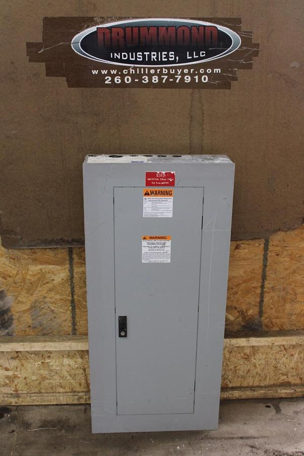 Used GENERAL ELECTRIC SERVICE PANELBOARD AB43B 125 AMP 480Y/277V 3-PHASE NEMA 1