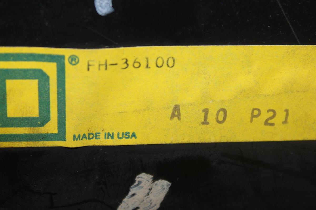 Used SQUARE D I-LINE CIRCUIT BREAKER FA36050 50 AMP 600 VAC 3-POLE