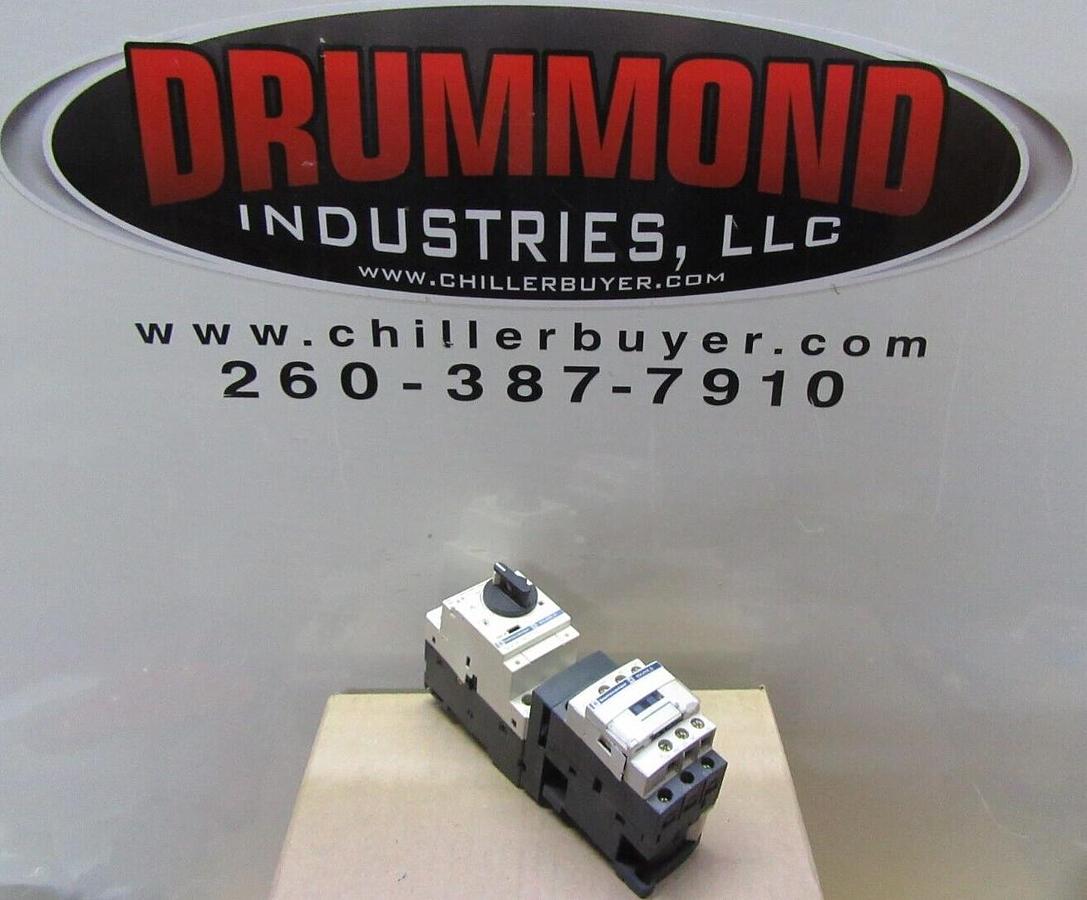 Used SQUARE D MANUAL MOTOR STARTER LC1-D12 25 AMP 600 VAC 10 HP W/ GV2-P14H7