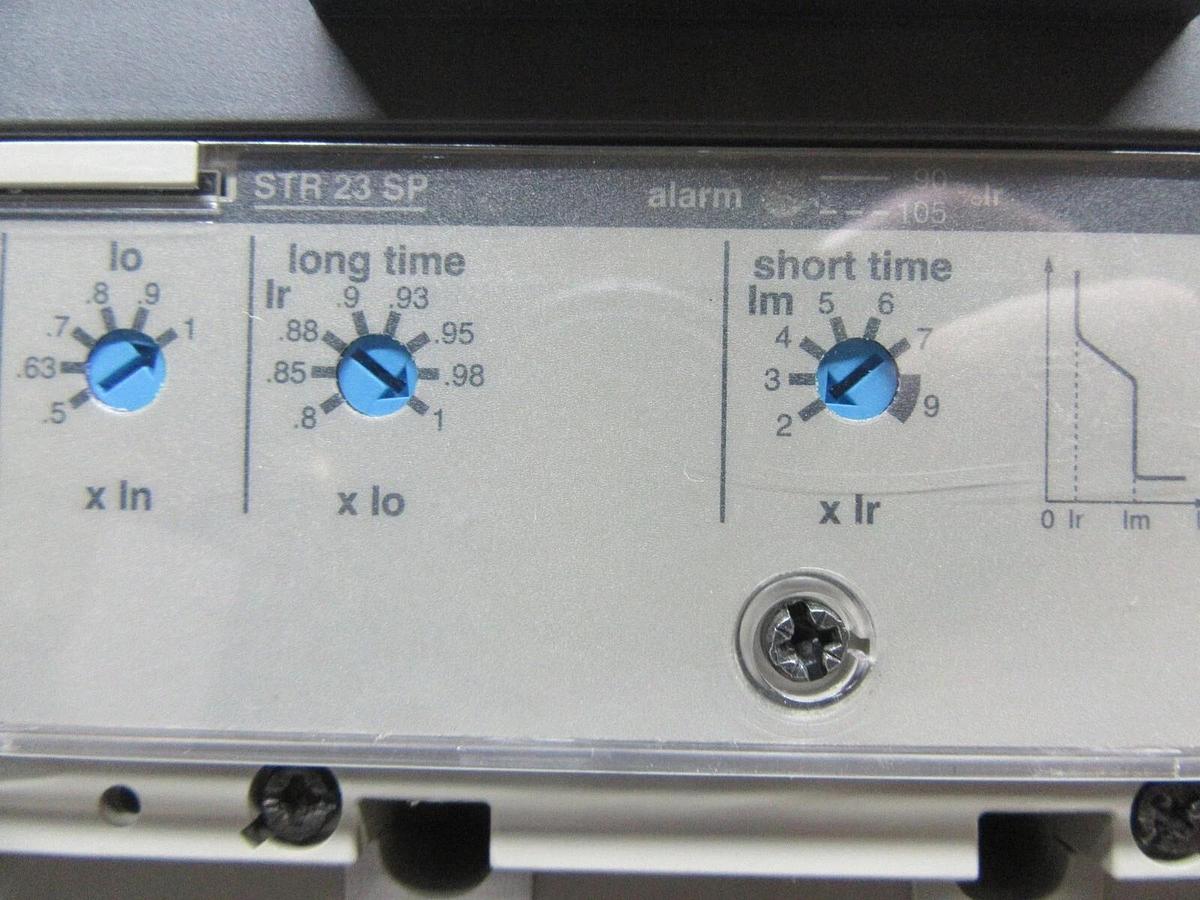 Used MERLIN GERIN COMPACT CIRCUIT BREAKER NSJ400L 160/400 AMP 600 VOLT 3-POLE 3-PHASE