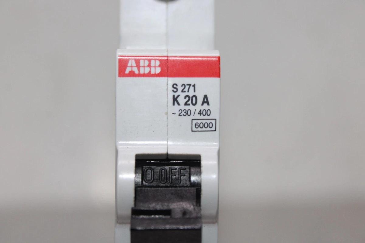 Used ABB CIRCUIT BREAKER S-271-K-20-A 277/480 VAC SINGLE POLE S-271-K20A *WARRANTY*