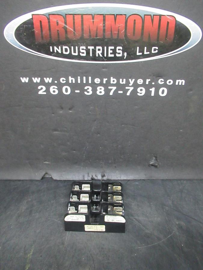 Used GOULD SHAWMUT THREE POLE FUSE BLOCK 30313R 600 VOLT 30 AMP CLASS CC **WARRANTY**