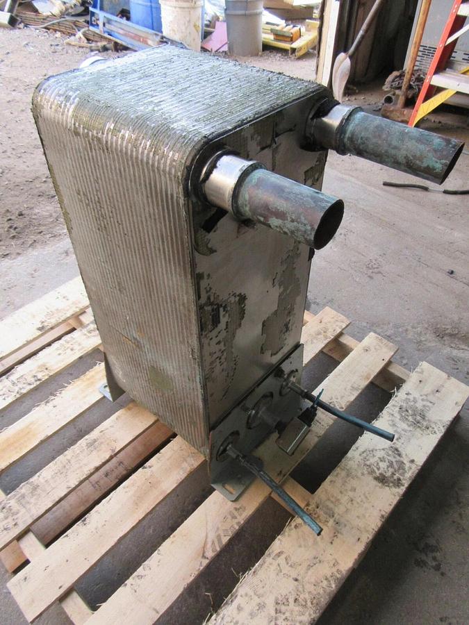 Used SWEP DP400H X 136/1P-SC-M TRUE DUAL CHILLER EVAPORATOR 316 STAINLESS 126 PLATES