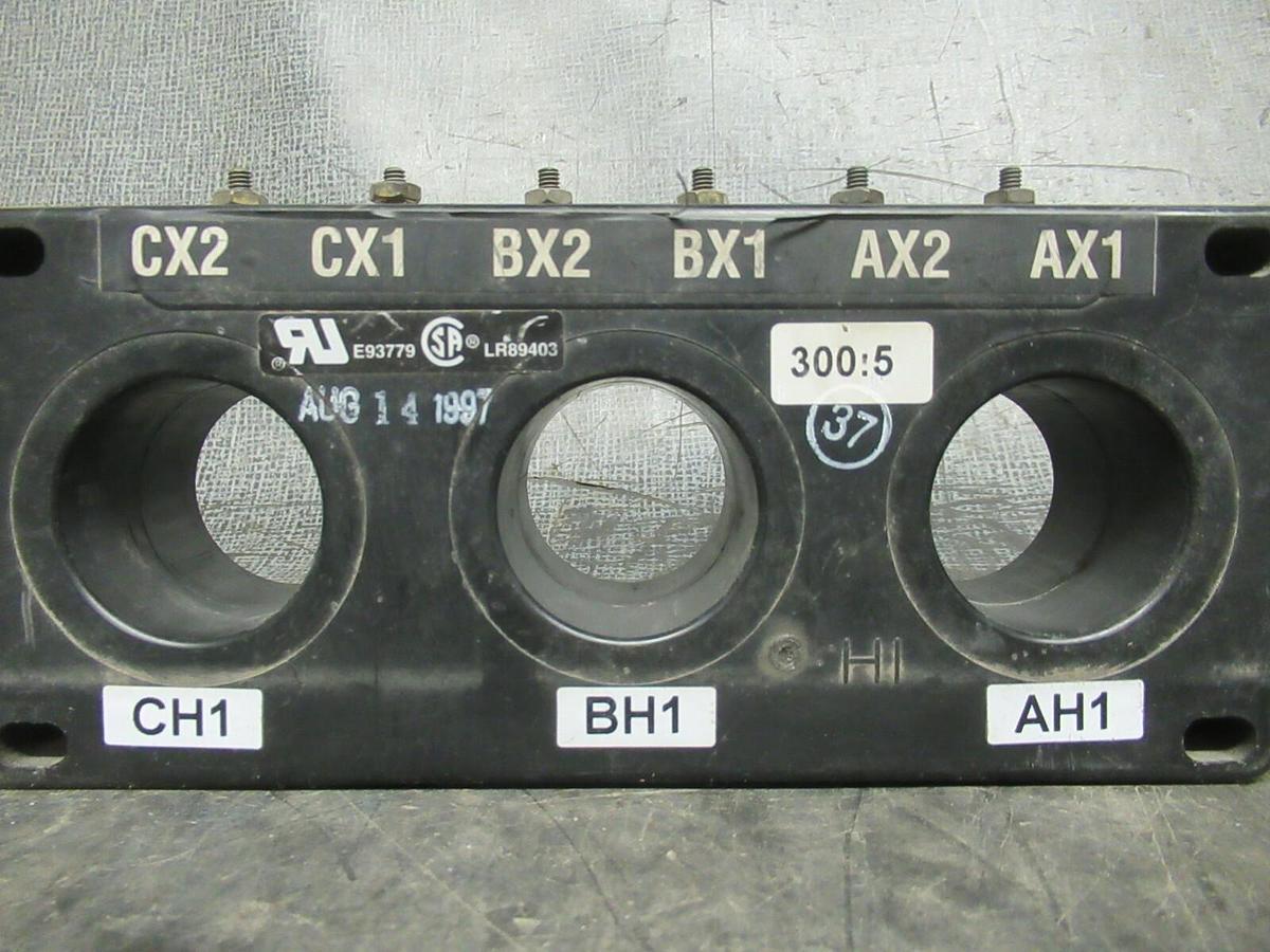 Used CUTLER HAMMER GROUND FAULT SENSOR 2092A37H05 RATIO: 300:5 **WARRANTY**