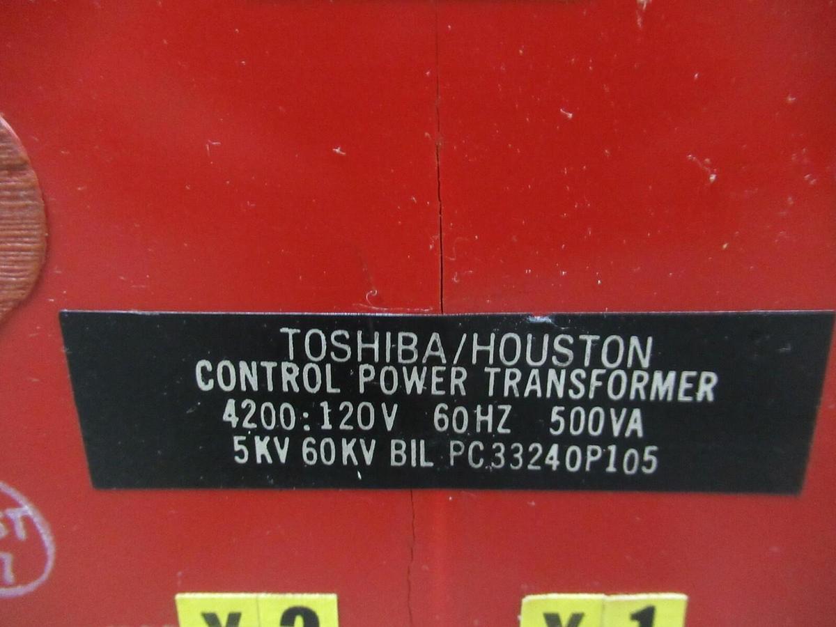 Used TOSHIBA / HOUSTON CONTROL POWER TRANSFORMER 4200 : 120V 500 VA PC33240P105 CT