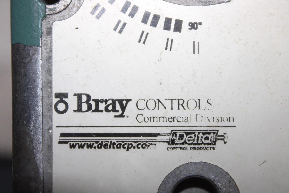 Used BRAY CONTROLS DELTA ELECTRIC ACTUATOR DC24-132-T 24 VAC 3 VA NEMA 1 265 BAR