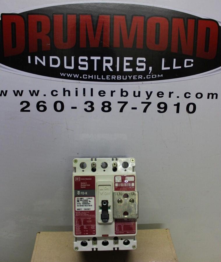 Used CUTLER HAMMER MOLDED CASE SWITCH FD3225K 225 AMP 600 VAC 3-POLE **WARRANTY**