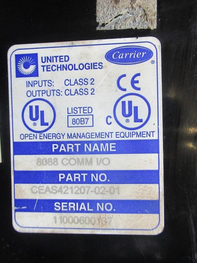 Used UNITED TECHNOLOGIES 8808 COMM I/O MODULE CEAS421207-02-01 CEFA121549-02