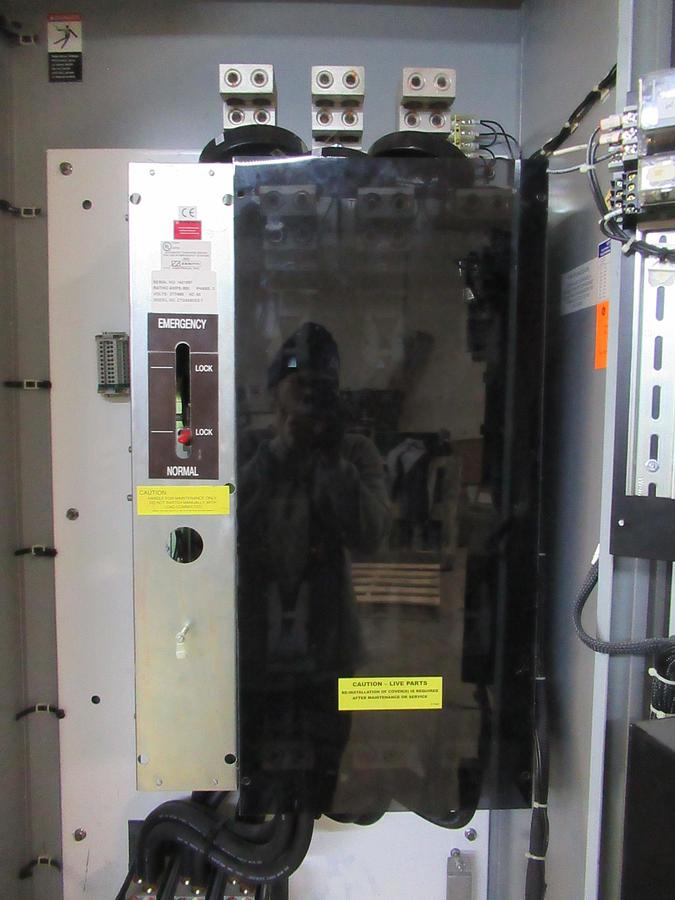 Used 800 AMP 480 V ZENITH AUTOMATIC TRANSFER SWITCH ZTG5A80ES-7 GE EPM 3000P GFI SUITABLE FOR SERVICE ENTRY