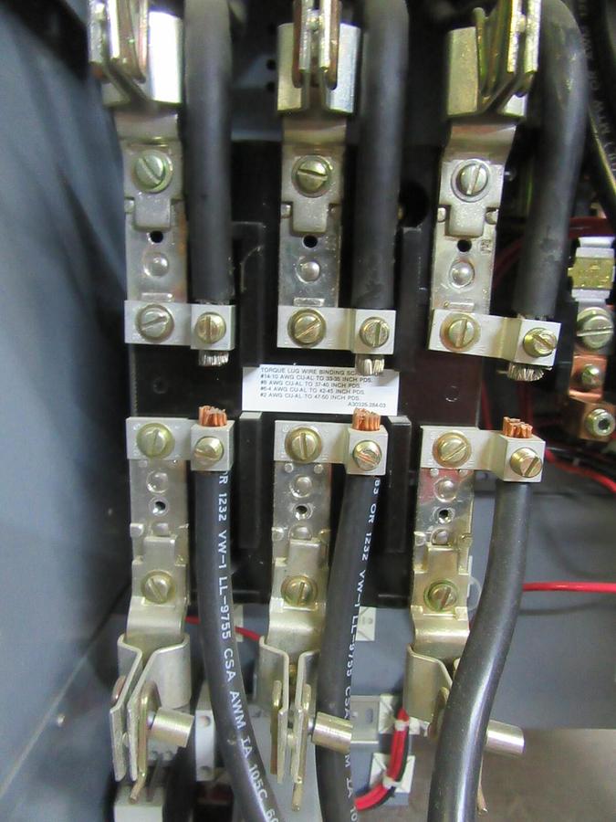 Used SQUARE D MODEL 5 24" MCC BUCKET HU100-3CM5 NEMA SIZ 3 W/ 8536SE01
