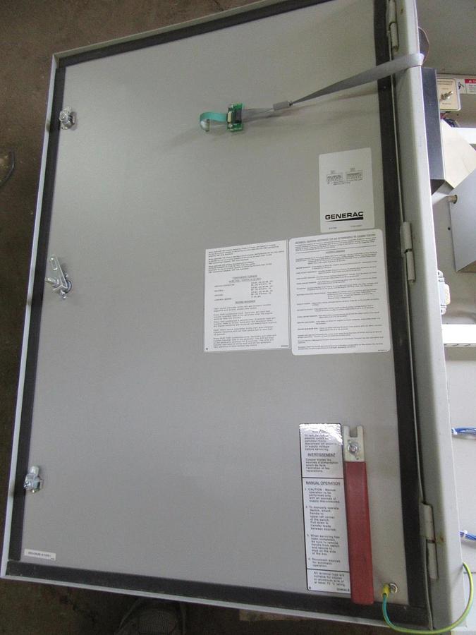 Used 100 AMP GENERAC HTS ATS AUTOMATIC TRANSFER SWITCH HTSN100G1 120/208 VAC