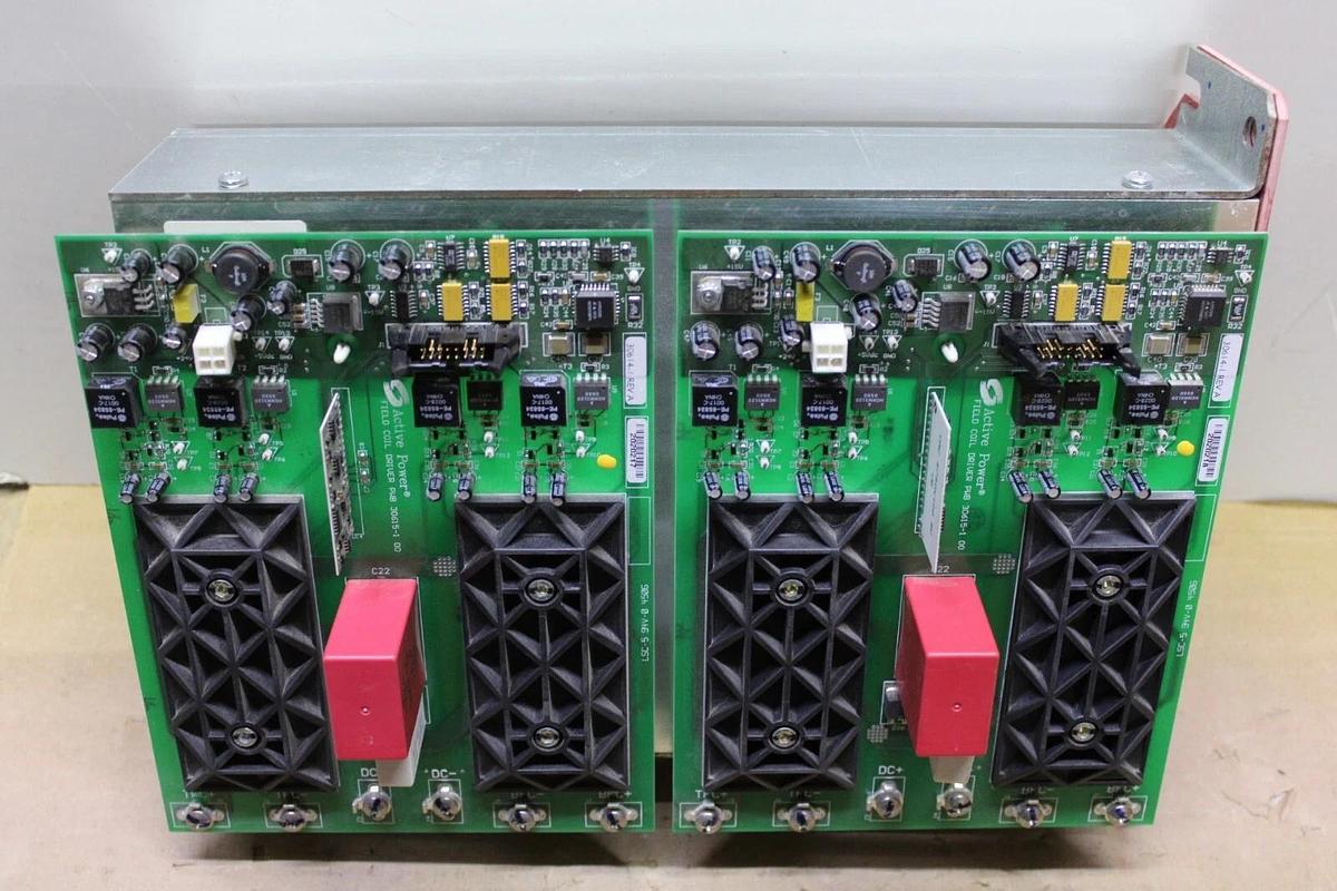 Used ACTIVE POWER DUAL FIELD COIL DRIVER 30615-1 30614-1 REV. A W/ HEAT SINK