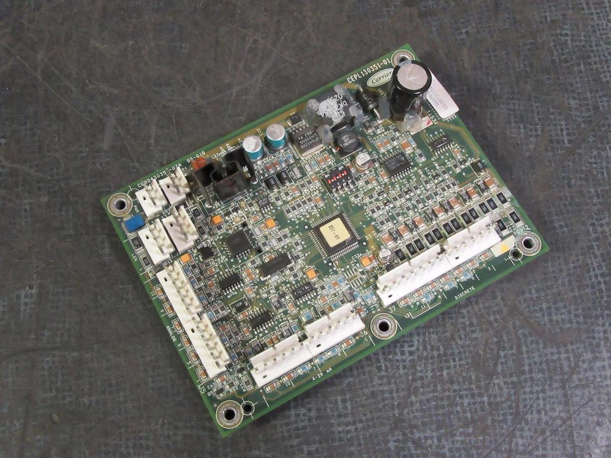 Used (1) CARRIER OEM EMM CIRCUIT BOARD MODEL: CEPL130351-01 ASSEMBLY: 30GT515218