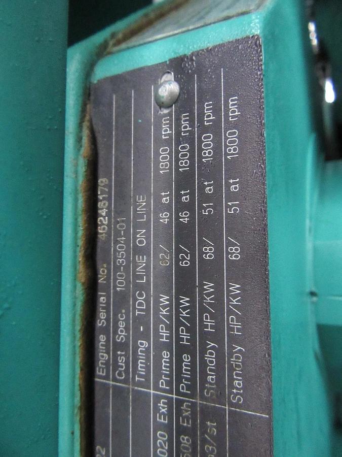 Used 40 KW DIESEL GENERATOR CUMMINS 120/240V B3.9-G2 RECONNECTABLE VIDEO ENCLOSED