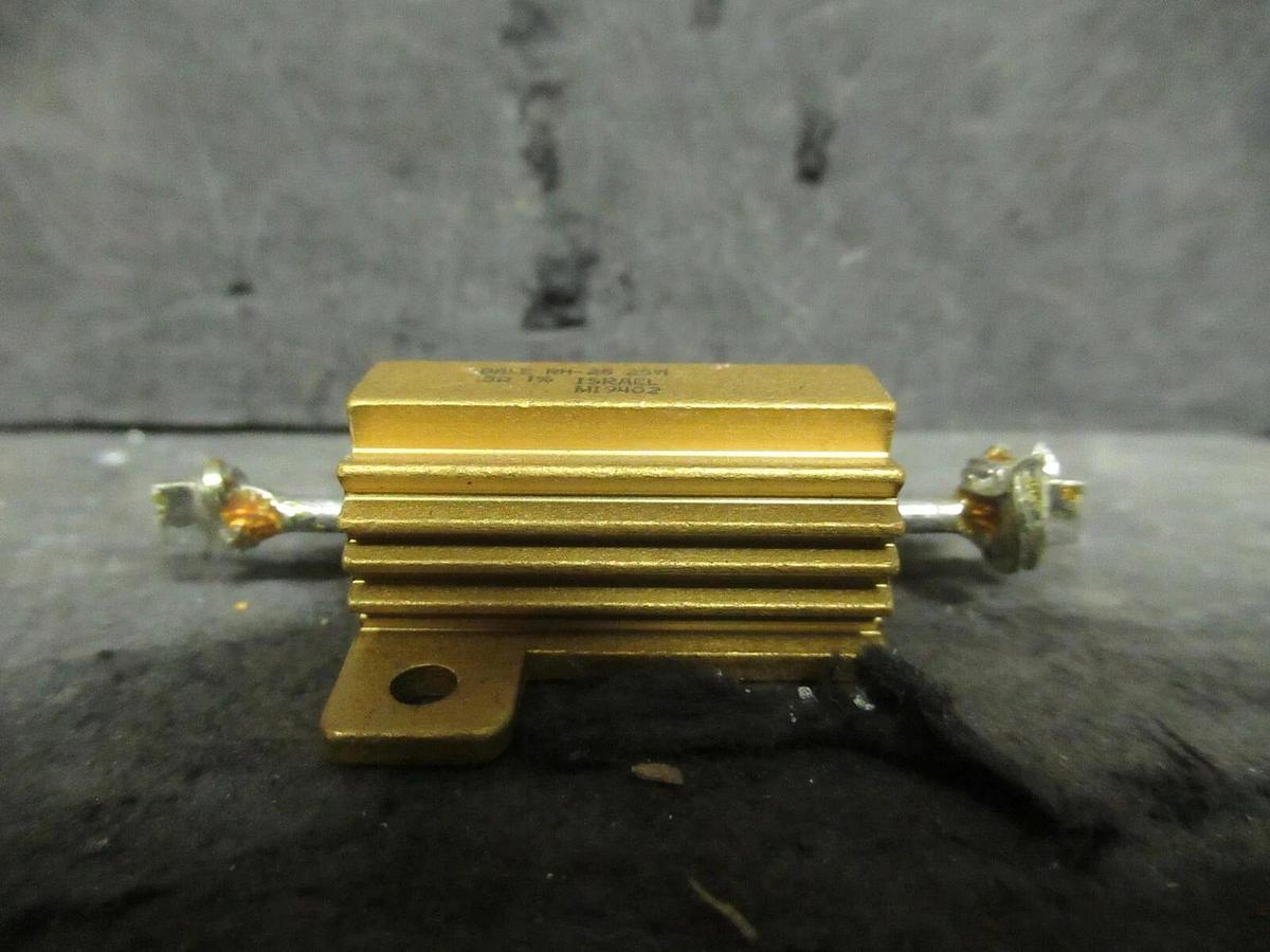 Used (6 QTY) VISHAY DALE RH-25 25 WATT 0.5 OHM ALUMINUM POWER RESISTORS MI9402 1%