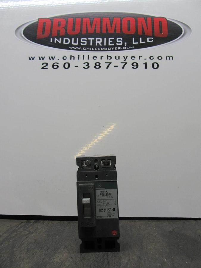 Used GE CIRCUIT BREAKER TEB122020WL 20 AMP 2-POLE 240 VAC **WARRANTY INCLUDED**