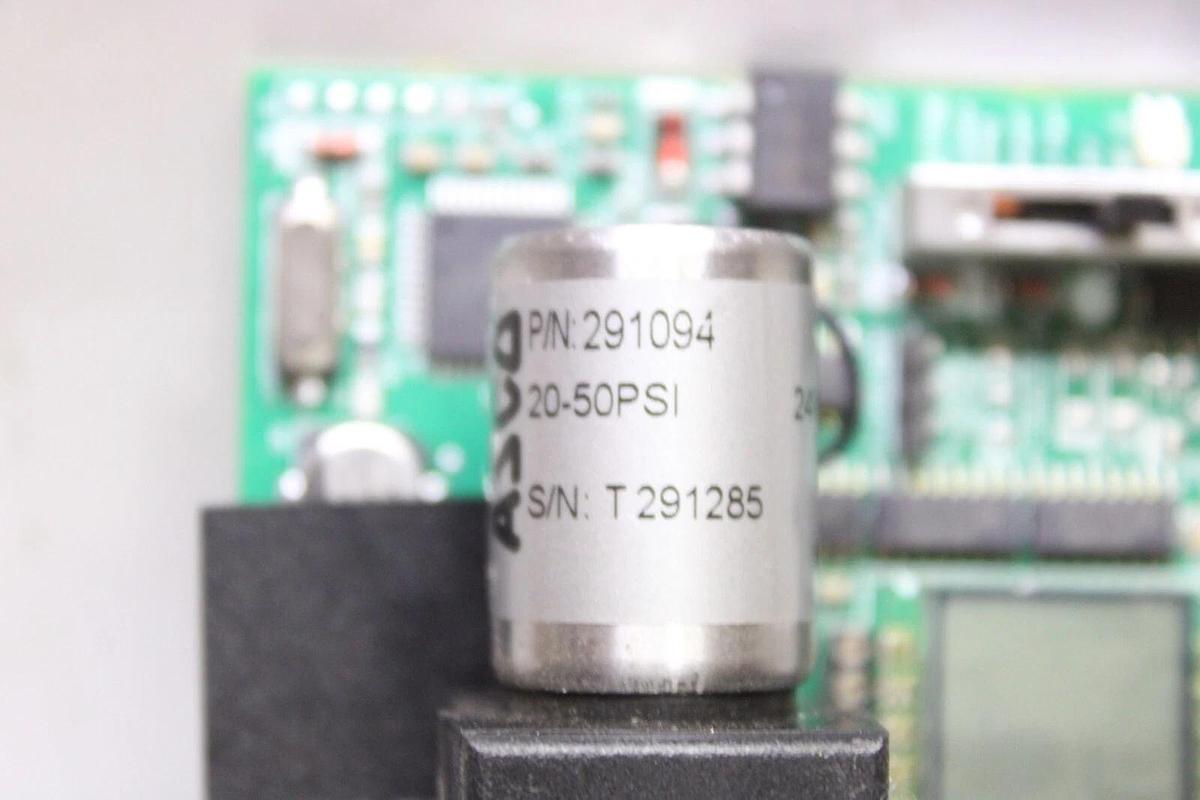 Used VERIS TECHNOLOGIES PRESSURE TRANSDUCER BOARD Z203627-0H W/ ASCO 291094