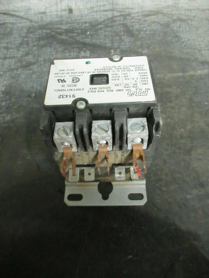 Used 40 AMP MARS CONTACTOR 31400Y30T1000CL 91432 600 VAC 3 POLE 25 HP **WARRANTY**