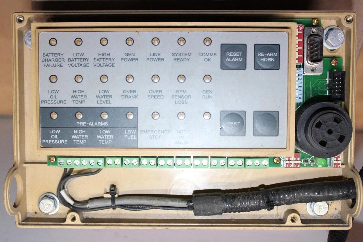 Used GENERAC LIGHT REMOTE ANNUNCIATOR ALARM CONTROL MODULE 0G5719 0G4525