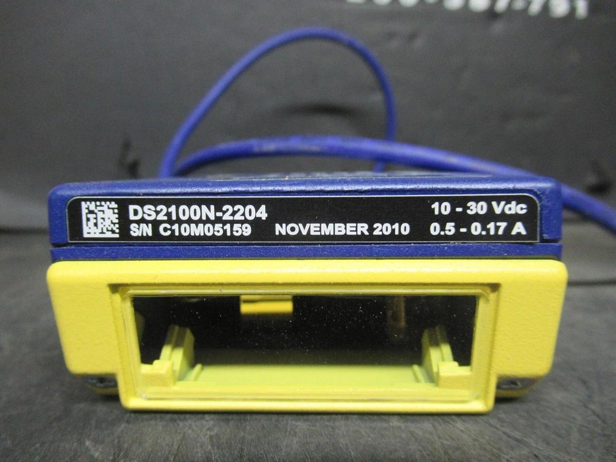 Used DATALOGIC LASER BARCODE SCANNER DS2100N-2204 10-30 VDC 0.5-0.17 AMP **WARRANTY**