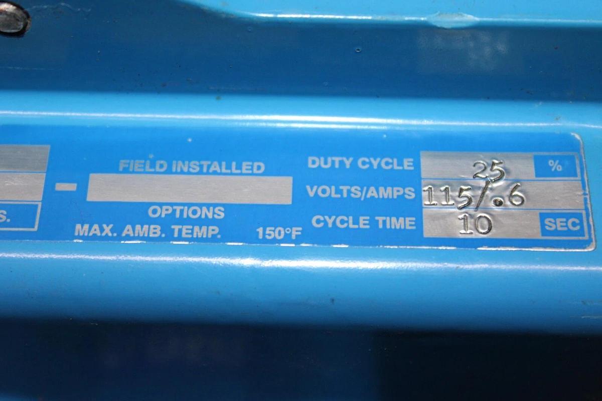 Used VALVCON ACTUATOR VW300S115A 300 IN-LBS 115 VAC 0.6 AMP 10 SEC CYCLE **WARRANTY**