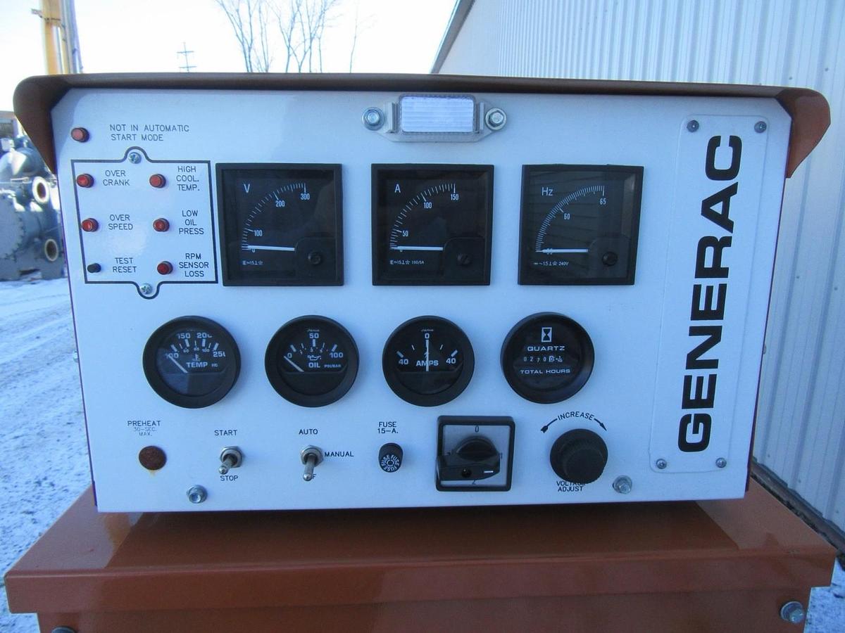 Used 25 KW GENERATOR GENERAC NATURAL GAS LP PROPANE 120/240V 1 PH SG025 270 HRS VIDEO