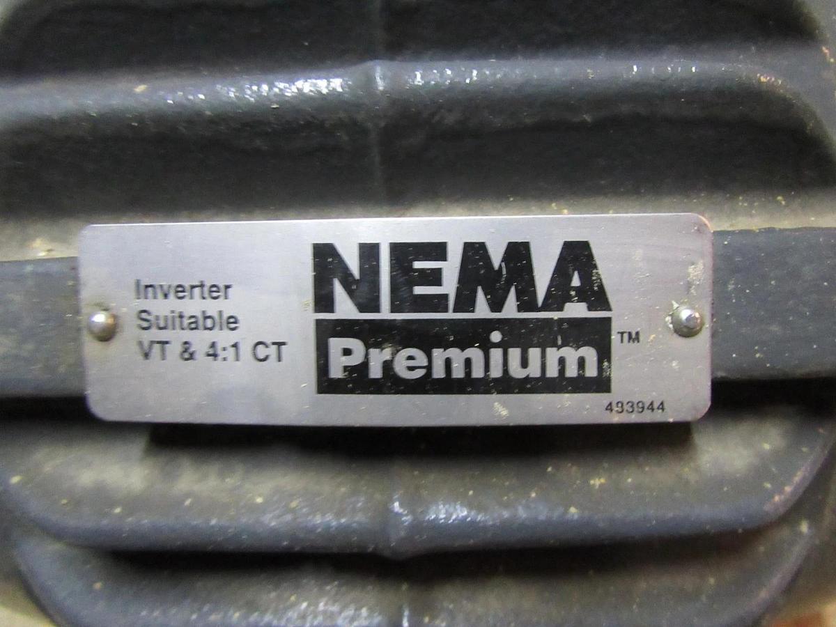 Used EMERSON INVERTER MOTOR A1P2C FRAME 182 ENCL TE 3PHASE 1775RPM 1HP 460V 1.4A 60HZ