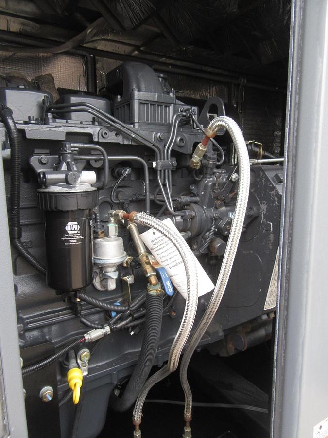 Used 48 KW DIESEL GENERATOR GENERAC 120/240 V FPT 366 HRS SOUND ENCLOSED VIDEO 50 KW