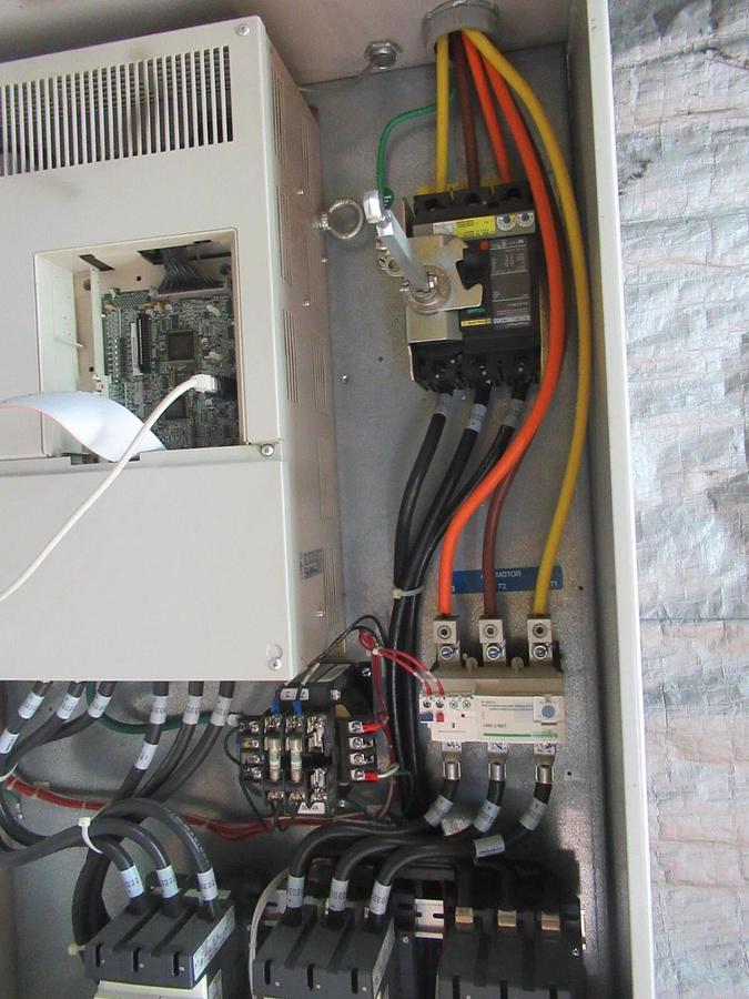 Used YASKAWA AC DRIVE E7BVB096Y 480 VOLT 65 KVA 106.6 AMP 3-PHASE BYPASS **WARRANTY**