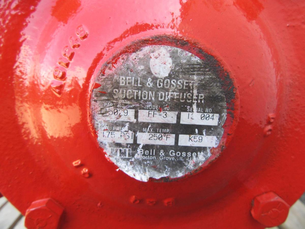 Refurbished 40 HP BELL & GOSSETT 2.5" X 3" 1510 CENTRIFUGAL WATER PUMP 3500 RPM 7.625" IMP
