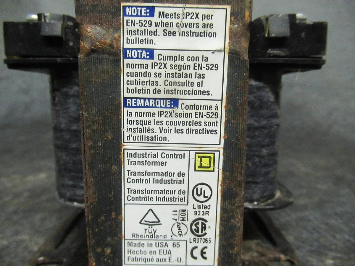 Used SQUARE D TRANSFORMER 9070T150Q24253 150VA 50/60HZ 480/380V **WARRANTY INCLUDED**