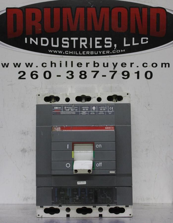 Used ABB CIRCUIT BREAKER SACE S6 S6H 600 AMP 600 VAC 3-POLE **WARRANTY INCLUDED**