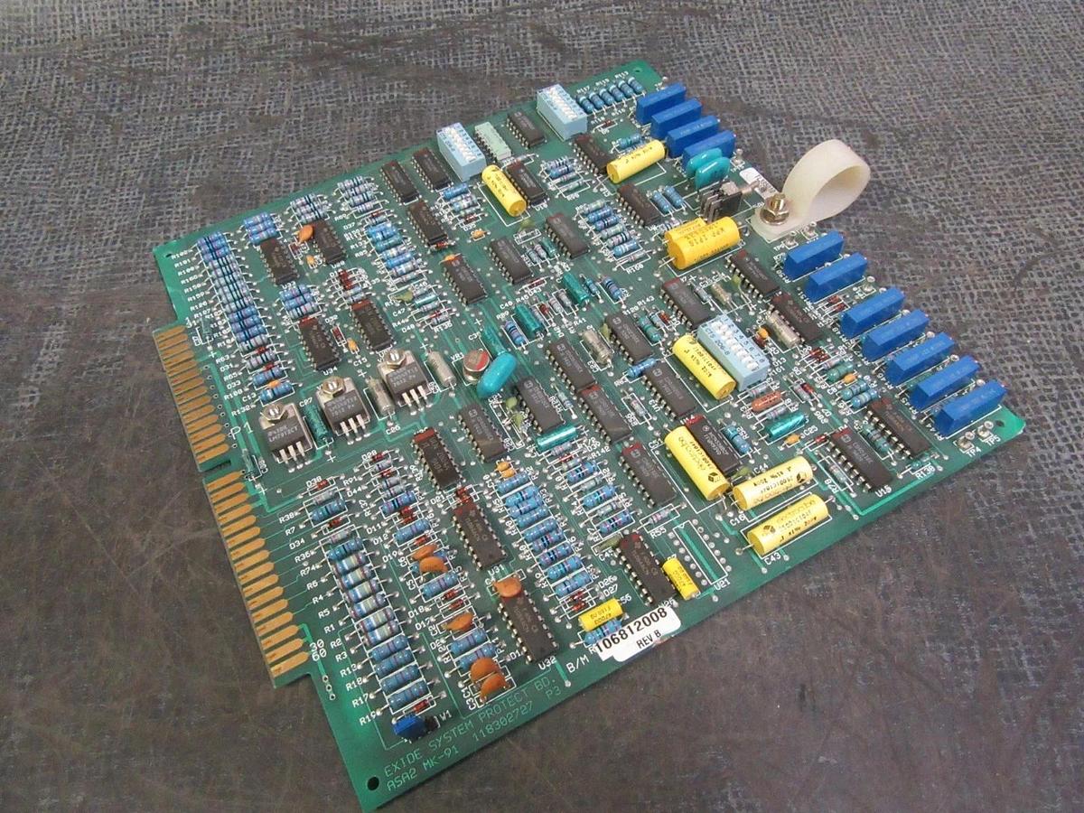 Used EXIDE SYSTEM PROTECT CARD CIRCUIT BOARD 106812008 REV B **WARRANTY INCLUDED**