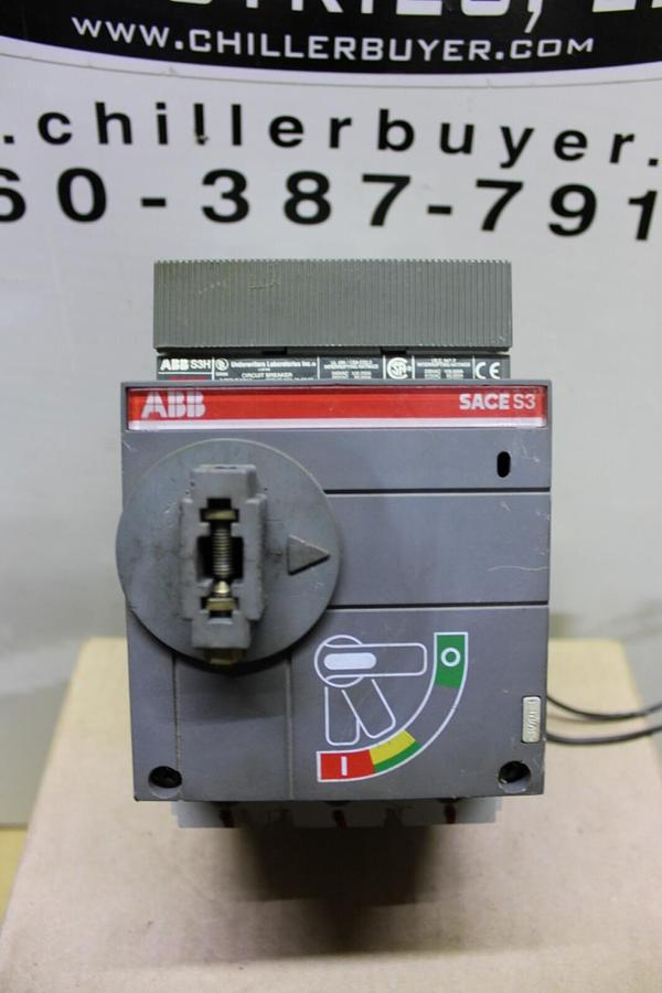 Used ABB CIRCUIT BREAKER SACE S3 S3H 225 AMP 480 VAC 500 VDC 3-POLE **WARRANTY**