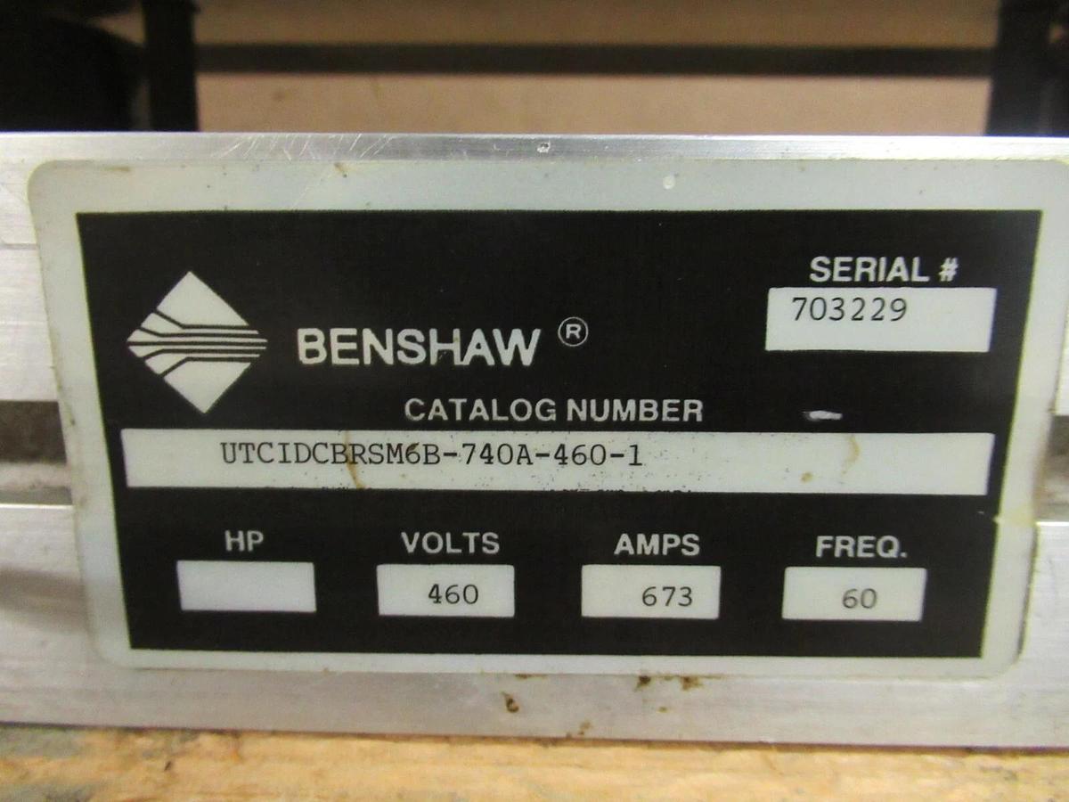 Used BENSHAW BIBPC720LT 460V INTEGRAL BYPASS / CONTACTOR CARRIER 673 AMP UTCIDCBRSM6B