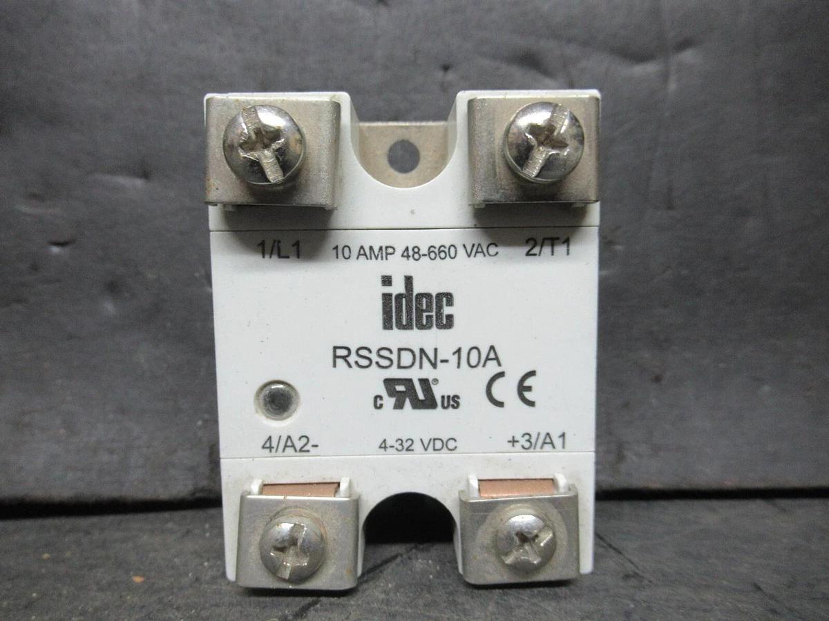 Used IDEC SOLID STATE RELAY RSSDN-10A 48-660 VAC 10 AMP COIL: 4-32 VDC **WARRANTY**