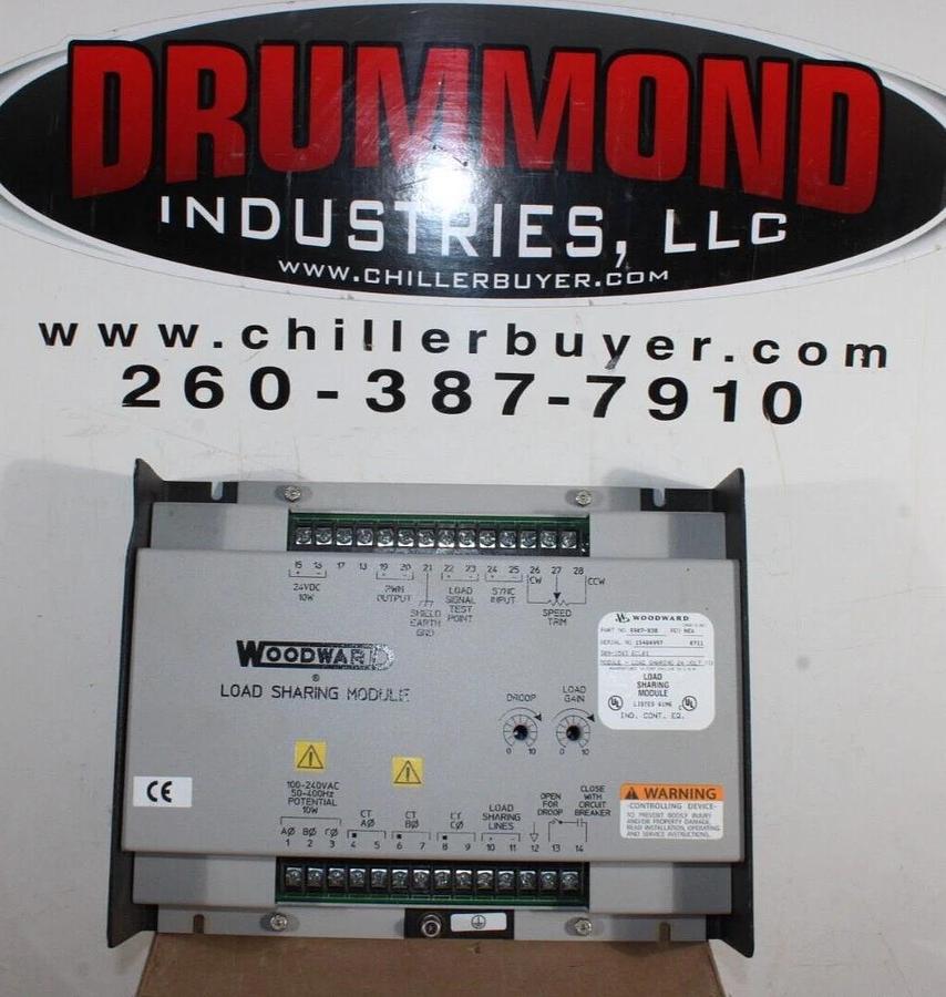 Used WOODWARD LOAD SHARING MODULE 9907-838 REV. NEW 309-1583-ECL01 24 VOLT