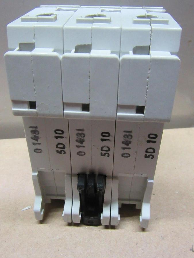 Used LOT OF 2 ABB S203-D10 400 VOLT 10 AMP 3-POLE **WARRANTY INCLUDED**